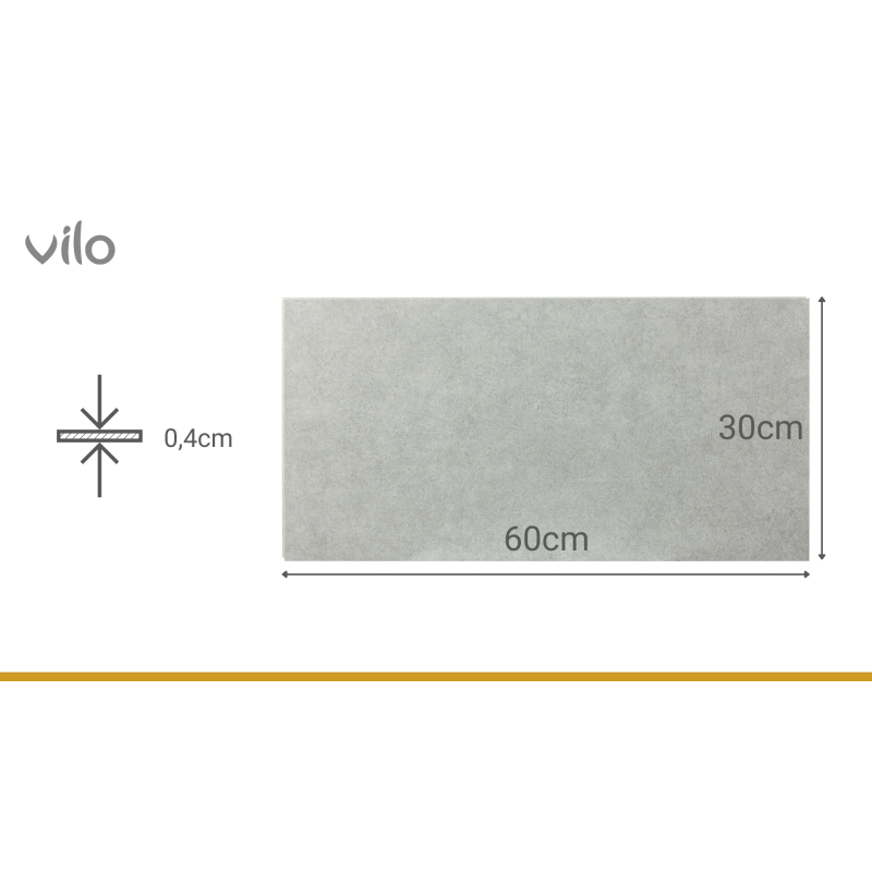 SPC 30x60 CONCRETE LIGHT Wandplatten Pack (13Stk)