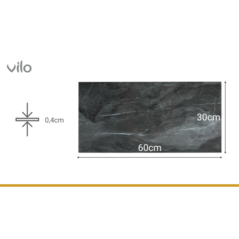 SPC 30x60 DARK STONE Wandpaneele Pack (13Stk)