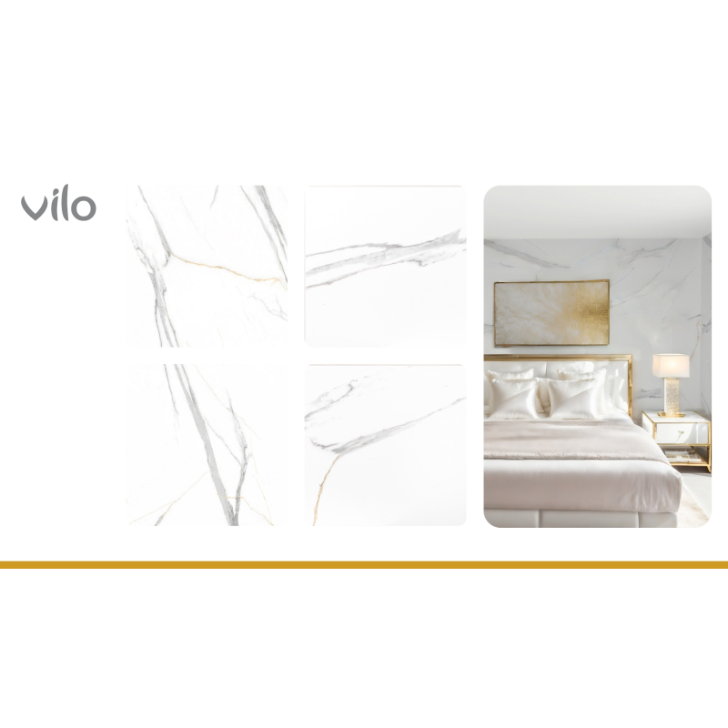 Panele ścienne SPC 120x60 CALACATTA WHITE (4szt.)