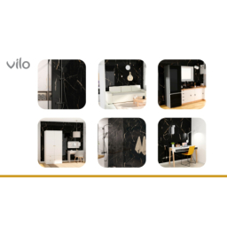 SPC Wandpaneele 120x60 CALACATA BLACK Bundle (4 Stk)