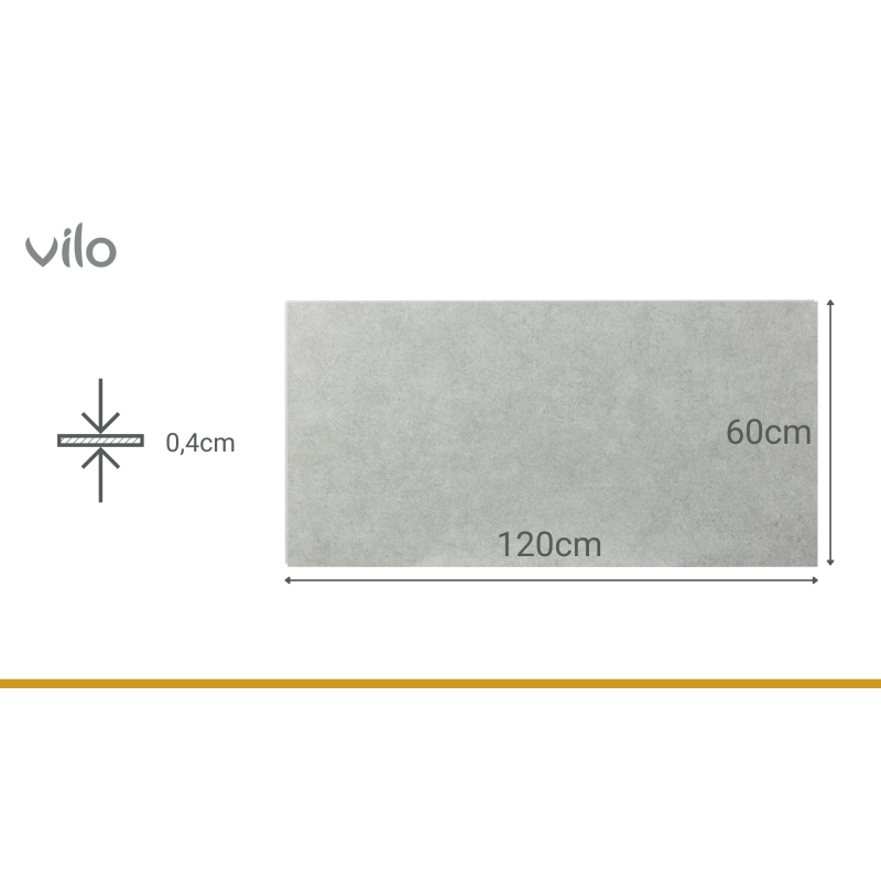 SPC 120x60 CONCRETE LIGHT paneles de pared (4pzas)
