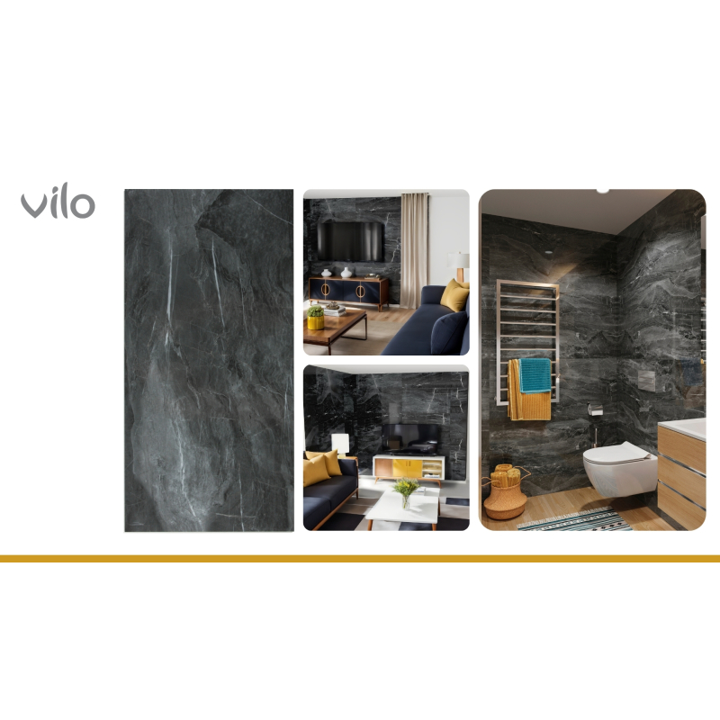 SPC 120x60 DARK STONE Wandplatten Pack (4 Stk)