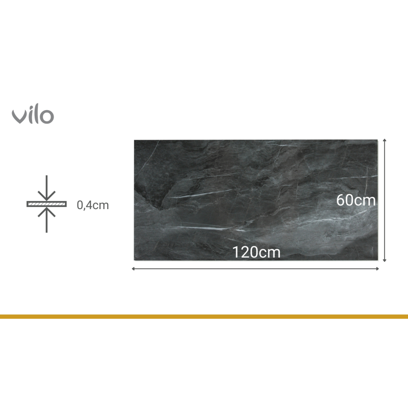 SPC 120x60 DARK STONE Wandplatten Pack (4 Stk)