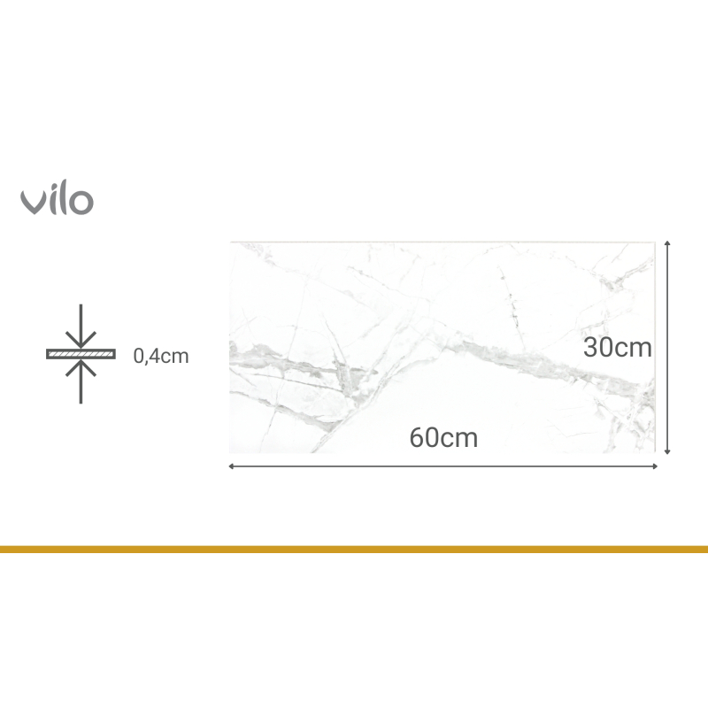 SPC Wandpaneele 30x60 CALACATTA SNOW Bundle (13Stk)