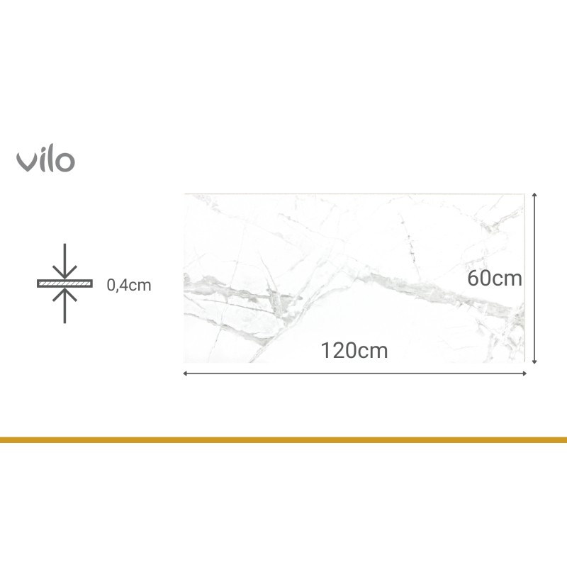 Wandpaneele SPC 120x60 CALACATTA SNOW Pack (4 Stk)