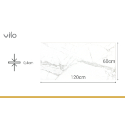 Wandpaneele SPC 120x60 CALACATTA SNOW Pack (4 Stk)