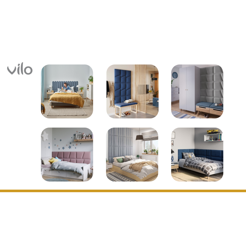 Polsterdatud paneelid 30X60 MUSTARD