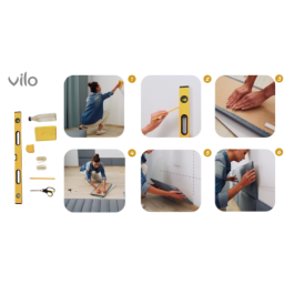 Polsterdatud paneelid 30X60 MUSTARD