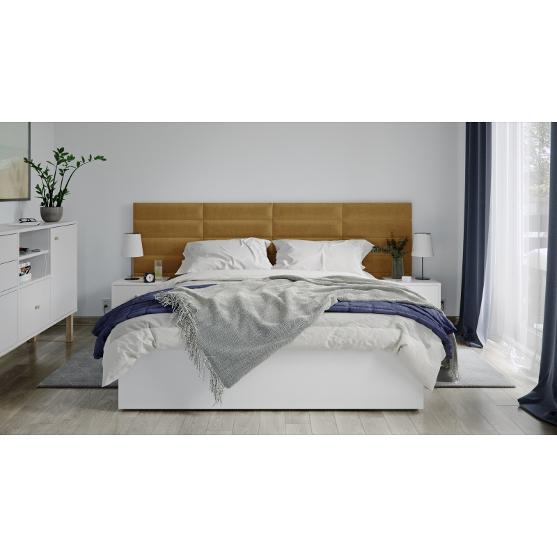 Paneles tapizados 15X60 MOSTAZA