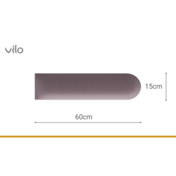 Polsterdatud paneelid 15X60 OVAL pulber roosa