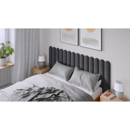 Gepolsterte Platten 15X60 OVAL GRAPHITE