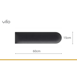 Gepolsterte Platten 15X60 OVAL GRAPHITE