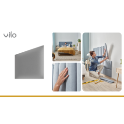 Gepolsterte Platten 30X35 GEO GREY