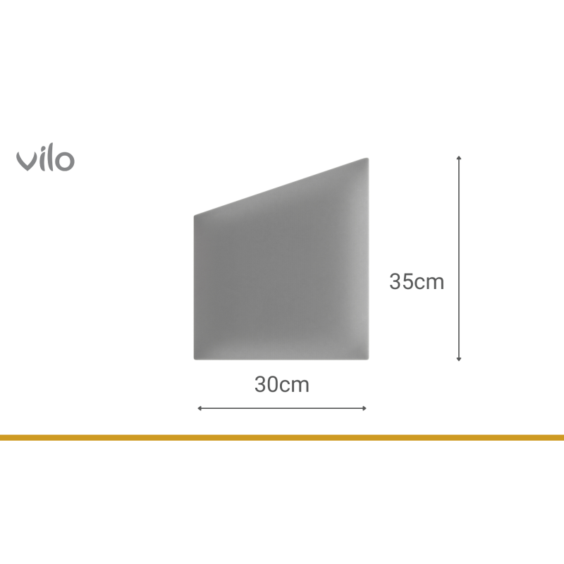 Gepolsterte Platten 30X35 GEO GREY