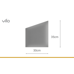 Gepolsterte Platten 30X35 GEO GREY