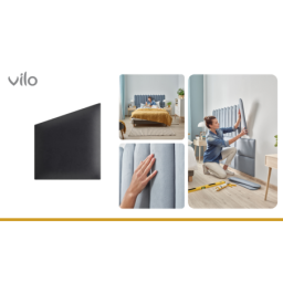 Upholstered panels 30X35 GEO GRAPHITE