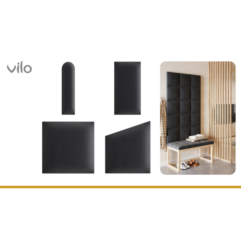 Upholstered panels 30X35 GEO GRAPHITE