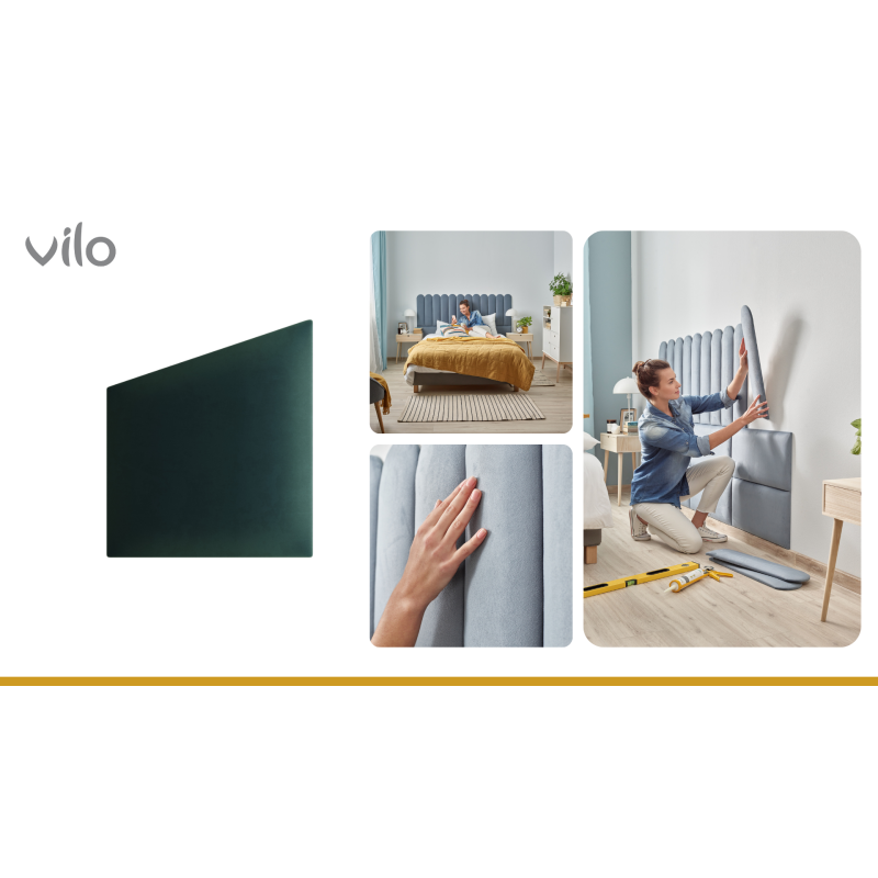 Gepolsterte Platten 30X35 GEO BUT. GRÜN