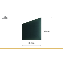 Gepolsterte Platten 30X35 GEO BUT. GRÜN