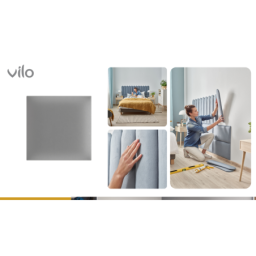 Čalouněné panely 30X30 GREY