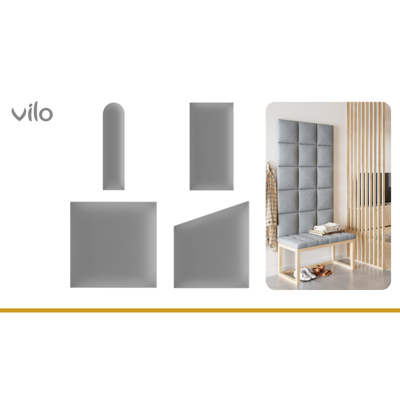 Upholstered panels 30X30 GREY