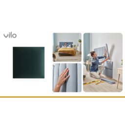 VILO gepolstertes Paneel 30X30 ABER. GRÜN