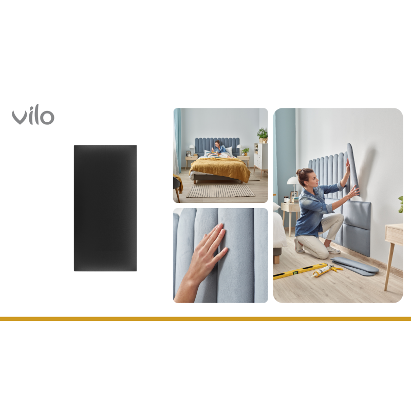 Polsterdatud paneelid 30X60 BLACK