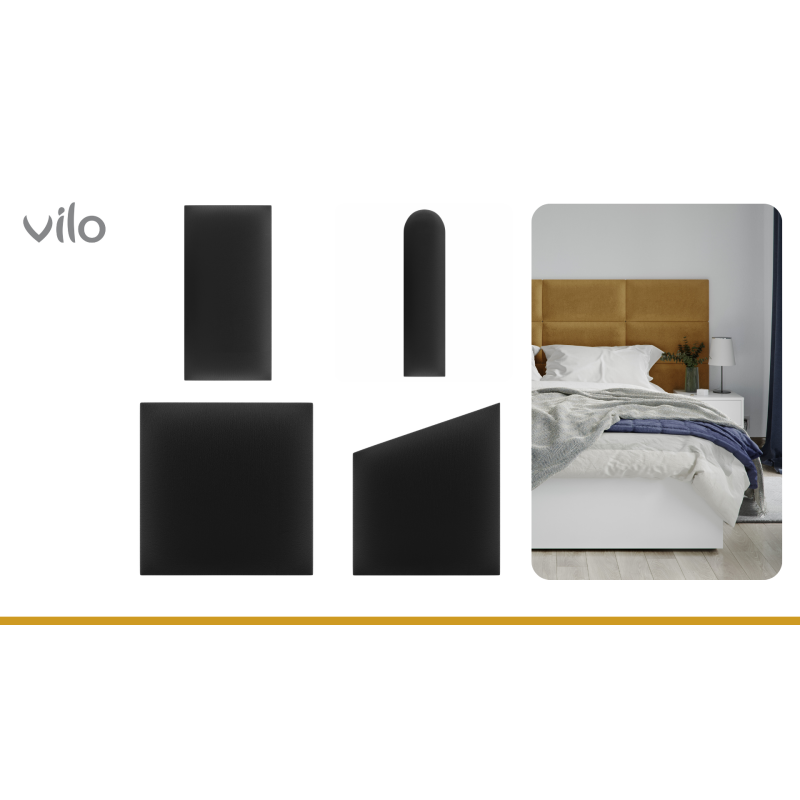 Polsterdatud paneelid 30X60 BLACK