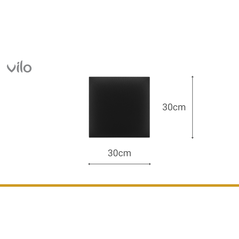 Čalouněné panely 30X30 BLACK