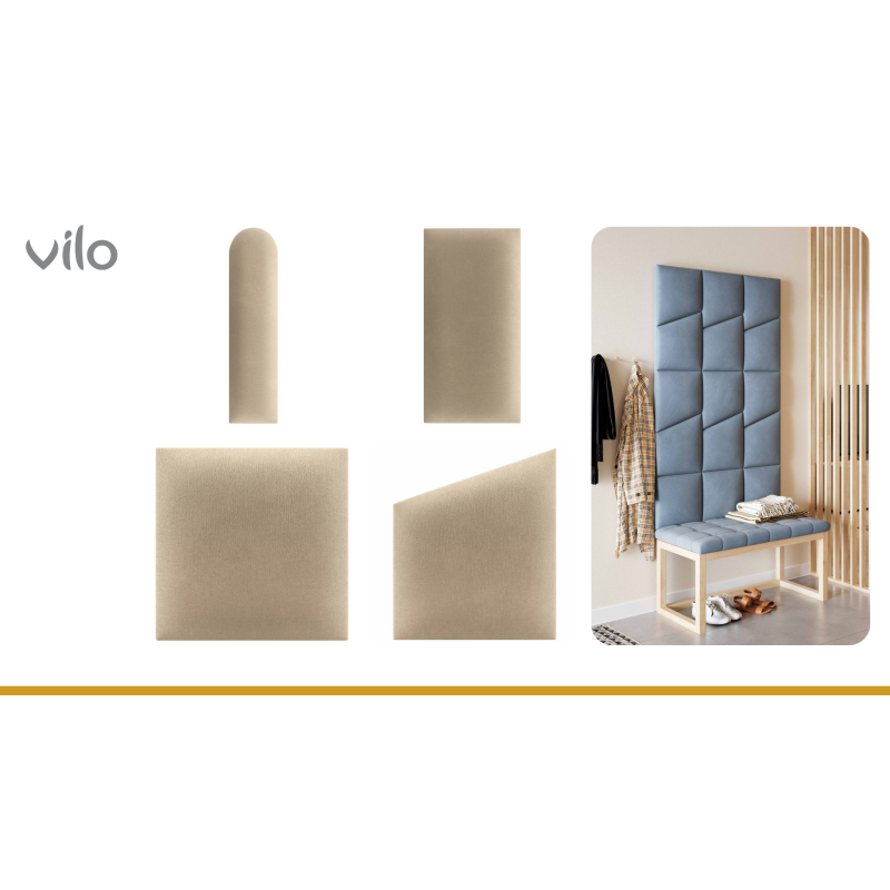 Paneles tapizados 30X35 BEige