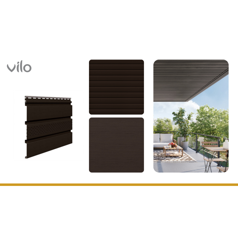 Panneau de sous-face avec perforation SV 07 Brown (10pcs)