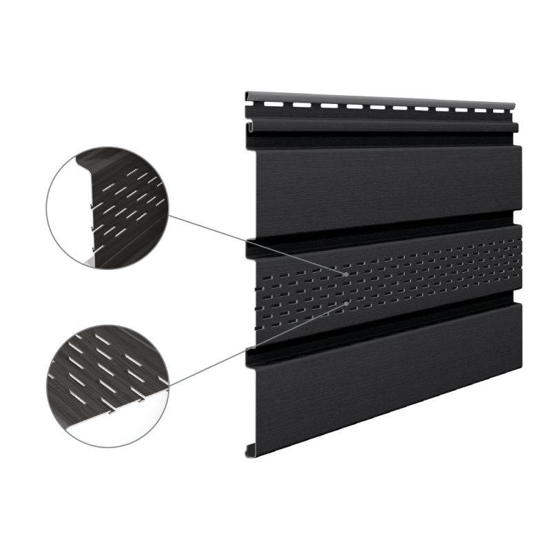 Panneau de sous-face avec perforation SV 07 Graphite (10pcs)