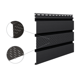 Panneau de sous-face avec perforation SV 07 Graphite (10pcs)