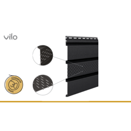 Panneau de sous-face avec perforation SV 07 Graphite (10pcs)