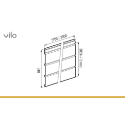 Panneau de sous-face avec perforation SV 07 Graphite (10pcs)