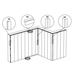 Motivo L.BOAZ dekorative Plattenausführung. B602 UNIVERSAL