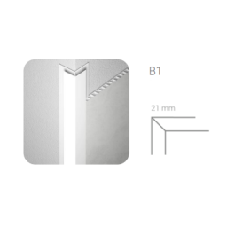 Finishing of the decorative panels Motivo L.BOAZ. B1 ANGLE. OUT. LIGHT BRONZE
