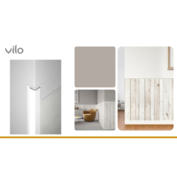Finishing of the decorative panels Motivo L.BOAZ. B1 ANGLE. EXT. PIASK