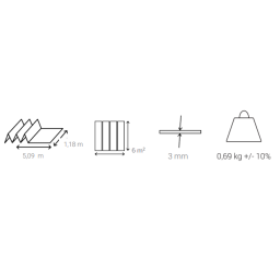 Põrandapaneelide aluskate 3MM EXPRESS