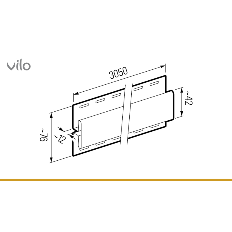 SVP-18 VERBINDER GOLDENE EICHE 3,05M 5ST