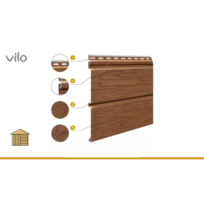 Fassadenverkleidung SVP-05 WINCHESTER OAK 3M 10 SHOPS