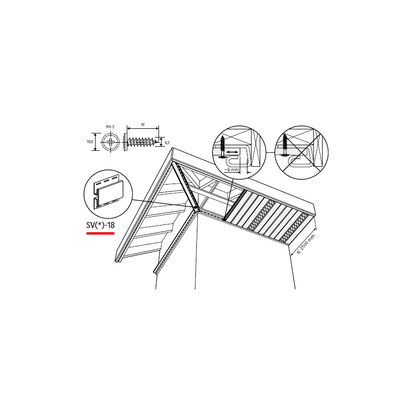 Lüliti SV-18 valge 3.05M