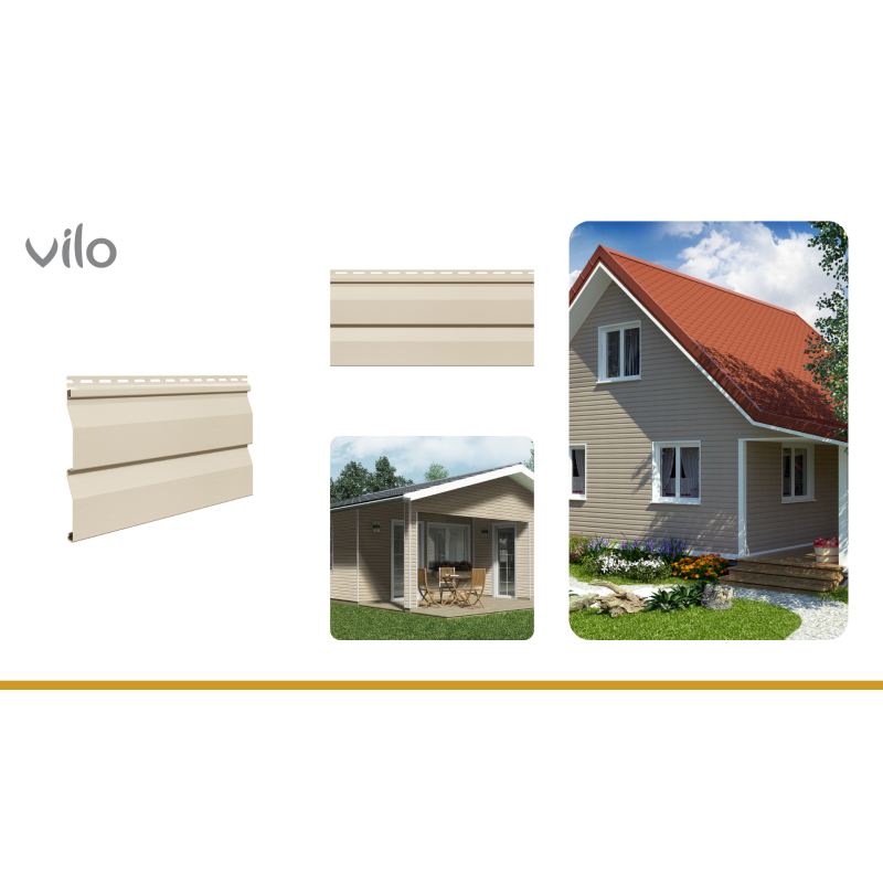 Panel sidingowy płaski SV 03 Beż 20SZT