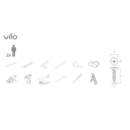 Panneau de revêtement plat SV 05 Blanc 10SZT