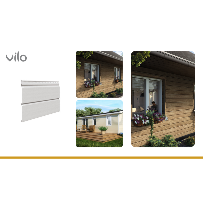 Flat siding panel SV 05 Light grey 3M 10pcs