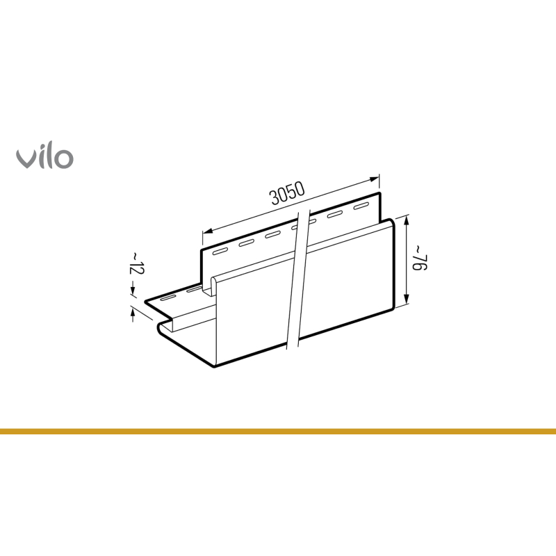Välimine nurk SV-12 Cream 3.05M 5 SHEET