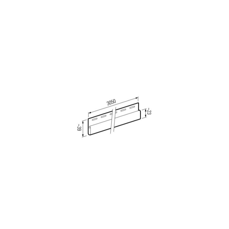 Bande d'extrémité SV-14 Crème 3.05M