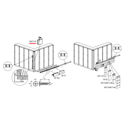 Esquina exterior SV-12V Crema 3.05M 5pzas