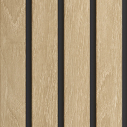 Fronto SVP lamelové panely Dub V-černý - 10 ks.