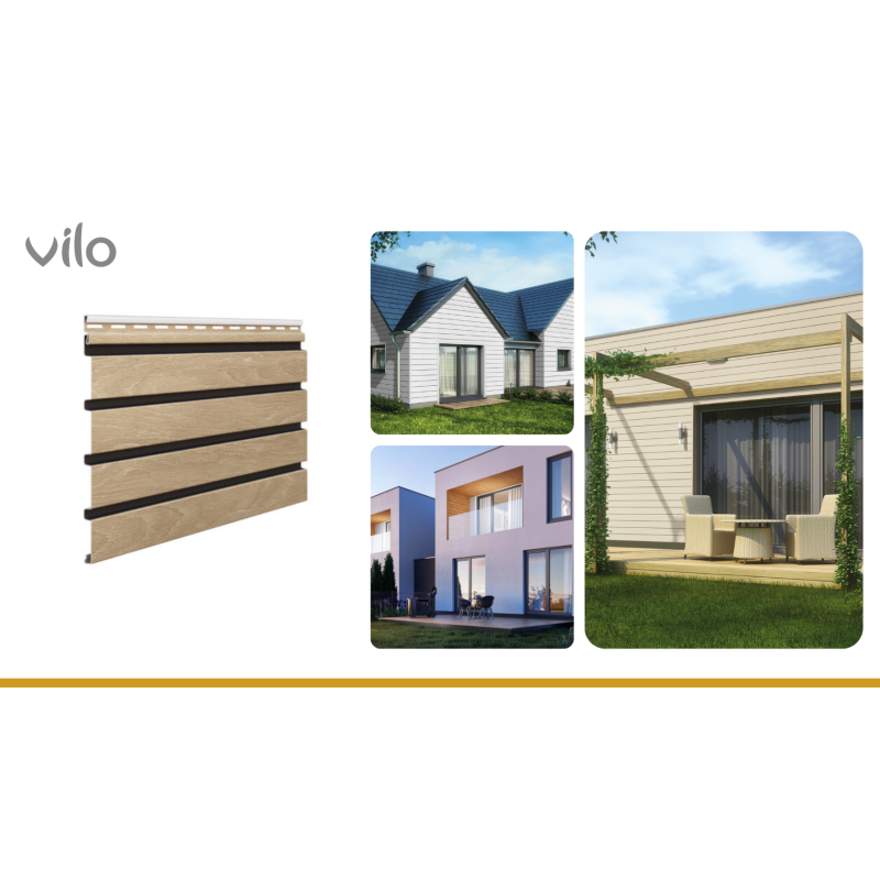 VILO Fassadenpaneele in Eiche - (10stk-Pack)